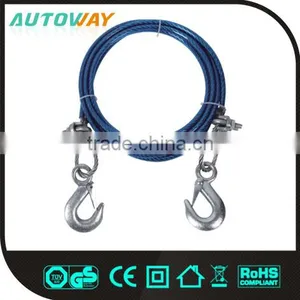 10mm S Shape Hook Car Steel Tow Rope With Cover thumbnail-1