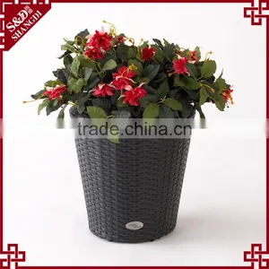 Novelty Plastic Fiber Woven Indoor & Outdoor Flower Pots For Sale thumbnail-4