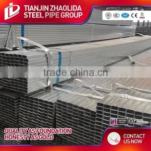 Q195 Q235 Q345 Material Welded Square Galvanized Steel Pipe for Construction Use thumbnail-3