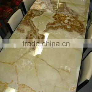 BEAUTIFUL LIGHT GREEN ONYX TABLE TOPS COLLECTION thumbnail-1