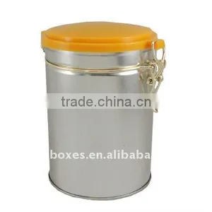 Tin Coffee Can With Air Tight Plastic Lid thumbnail-1