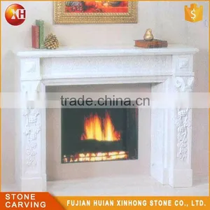 Best Sale Mantel Indoor Wood Burn Red Stone Fireplace thumbnail-6