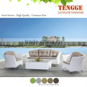 Luxury Patio Rattan Furniture With Waterproof Cushion and Pillow thumbnail-1