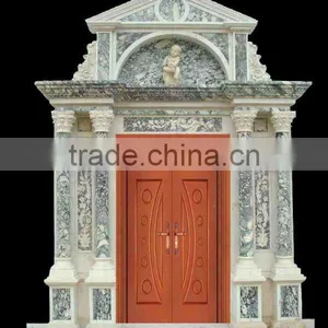 Hand Carved Column Marble Door Frame thumbnail-1