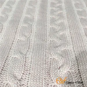 Classic Cable Acrylic Knitted Throw Blanket thumbnail-2