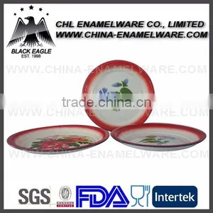 Old Manufactuer Made Enamel Serving Tray thumbnail-2