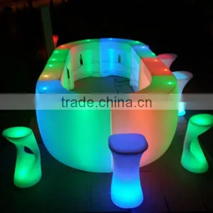 Glowing RGBW Illuminated Color Change Led Straight Bar Counter thumbnail-4