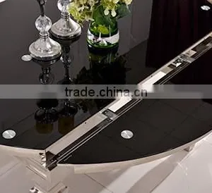 TH389 Fashionable Glass Top Adjustable Height Dining Table Adjustable Table thumbnail-4