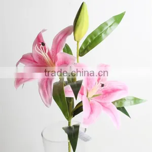 SJ11001110 Silk Cassablanca Lily Flower thumbnail-1