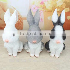 Novelty Resin Rabbit Bunny Piggy Banks Money Saving Box thumbnail-2