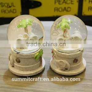 Imitation Stones Frosted Elephant Figurine Funny Animal Snow Globes thumbnail-1