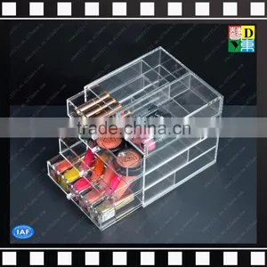 Custom Crystal Storage Box Acrylic Makeup Organizer With 5 Drawers thumbnail-1