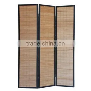 3 Panels Room Divider Screen Made of China Fir thumbnail-1