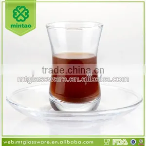 2016 New Promotion Reusable Glass Coffee Cup and Saucer thumbnail-1