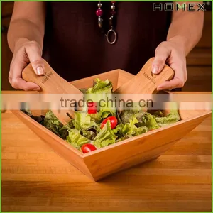 Bamboo Elegance Quality Salad Bowl Set Homex BSCI/Factory thumbnail-1