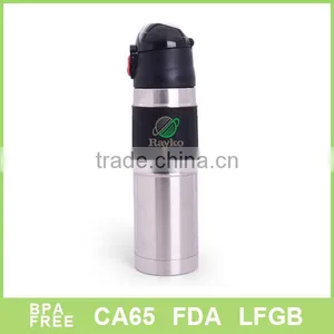 Japan Market 500ml Vacuum Flask With Sports Lid and Silicon Band thumbnail-1
