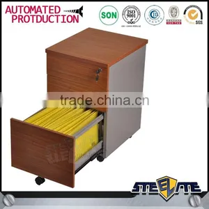 Modern Design 3 Drawer Movable Furniture Filing Cabinet Wrought Iron Indoor Locker thumbnail-3