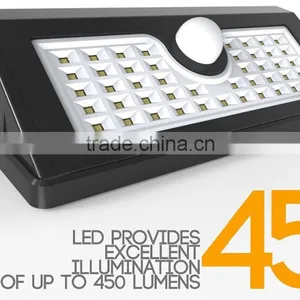 2017 Special Design 45LED Waterproof Led Solar Motion Detection Garden Sensor Lights for Party,hotel,bar. thumbnail-1