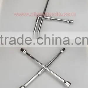 14" Folding Cross Rim Wheel Tyre Wrench Socket Car Auto Tools thumbnail-5