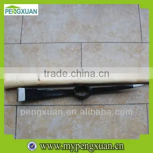 Garden Used Steel Pickaxe With Wooden Handle thumbnail-1