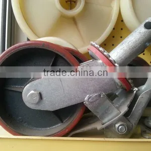150mm Adjustable Moving Scaffolding Caster PU thumbnail-1