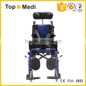 TRW958LBCGPY Reclining Wheel Chair With Reclining High Back, Adjustable Headrest thumbnail-3