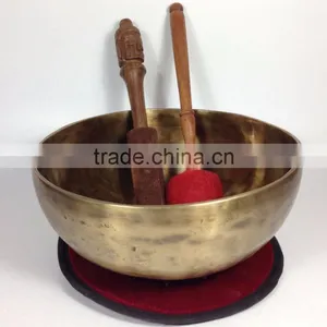 High Quality Handmade in Nepal Special Antique Look Singing Bowl thumbnail-4