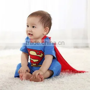 100% Cotton Superman Baby Rompers for Boy thumbnail-1
