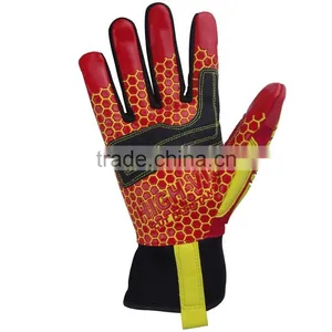 CE 3541 Cut 5 Silicone Printed Super Grip Rigger Working Gloves High Impact Protection Rigging,high Cut Resistant Safety Gloves thumbnail-1