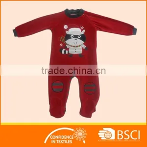 Christmas Festival Baby Soft Cotton Toddler Romper thumbnail-1