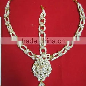 MATHAPATTI DAMINI MAANG TIKA CRYSTAL BEADS Hair Accessory thumbnail-1