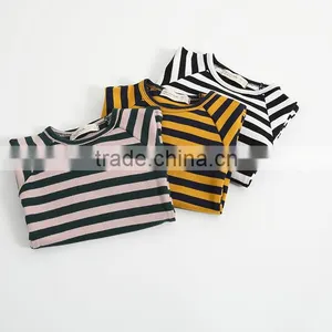 1-6 Years Wholesale 2017 New Autumn Full Sleeve Cotton Stripe Kids Boys Girls Blouse (pick Size Color) thumbnail-2