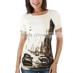 TEEN GIRLS DIGITAL PRINTED RAGLAN SLEEVE T SHIRT thumbnail-1