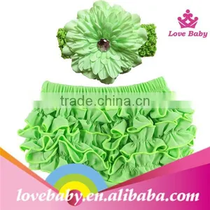 Cute Baby Girls Pettiskirt Ruffle Panties Briefs Bloomer Diaper Cover Nappy Covers PP Pant LBS5052501 thumbnail-1