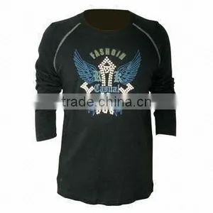 Men's Long Sleeve T-shirts With Silkscreen Printing thumbnail-1