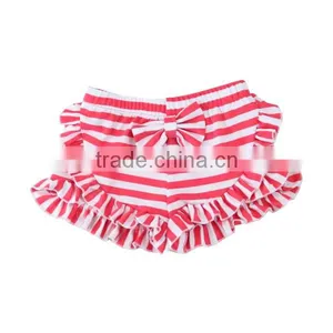 2017 Wholesale Children's Boutique Clothing Newborn Baby Clothes Stripe Shorts With Bowknot thumbnail-1