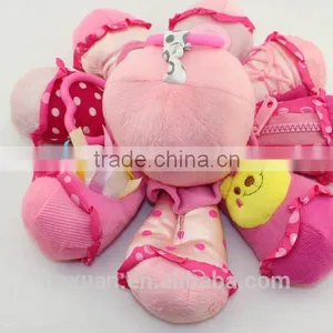 Plush Toy Bunny In Dress and Jeans Stuffed AnimalBaby Kids Learn To Wear Clothes Education Toys Doll Gift thumbnail-2