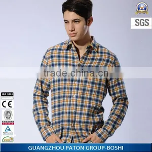 Custom Logo Polyester Cotton Flannel Shirt thumbnail-3