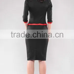 Elegant Contrast Ladies Office Suit Fashion Stylish Woman Suit 2015 thumbnail-5