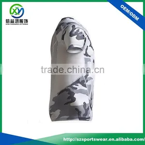 2017 OEM Service High Quality Polyester Fabric Dry Fit Camo t Shirt / Gym Shirt / Fitness Shirt thumbnail-4