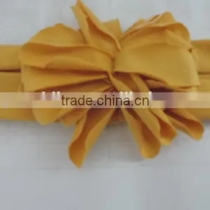 Wholesale Cute Baby Girls Hair Accessories Fancy Hair Bands Boutique Baby Girl Flower Cotton Fabric Elactic Headband for Kids thumbnail-6