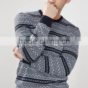 Custom New Design Round Neck Mens Knitting Pattern Cashmere Sweater With Cheap Price thumbnail-2
