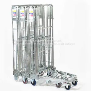 Stainless Steel Roll Large Galvanizes Wire Mesh Cage Container thumbnail-1