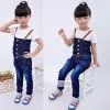 New Hot Girls Kids Childrens Denim Pants Overalls Jeans Bib Casual Clothes Blue thumbnail-3