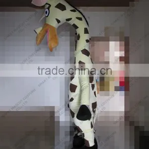 SM428 Life Size Walking Soft Plush Giraffe Mascot With Clear Visual Long Neck Cartoon Melman Giraffe Mascot thumbnail-2