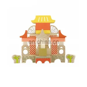 New Design Montessori Kindergarten Solid Wooden Best Selling Educational China Building Block Set Tower For Kids Use thumbnail-4
