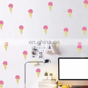 Cute Ice Cream Ins Style Vinyl Wall Sticker Children Room Home Decoration Mural Roon Decal thumbnail-2