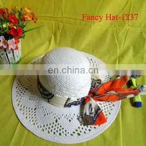 Custom Lady Paper Sun Hat Straw Hat Cheap Wholesale 2014 thumbnail-1