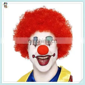 Fan Crazy Party Cheap Red Short Curly Synthetic Afro Wigs HPC-0029 thumbnail-3