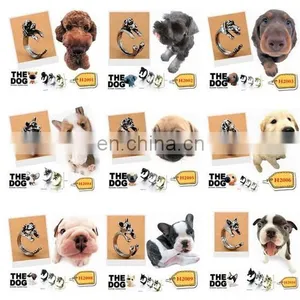 10 Styles Dog Ring Vintage Animal Puppy Wrap Ring Open Adjustable Resizeable thumbnail-1